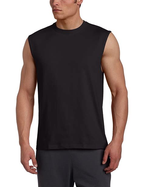 russell athletic men s muscle tee tshirt cotton basic tank top ebay