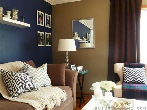 Mirrors have the capability to 'expand a. navy accent wall. Thinking about doing this in my bedroom ...