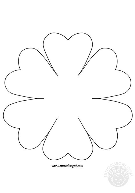 Quella di procedere alla stampa da remoto. Sagoma fiore - TuttoDisegni.com