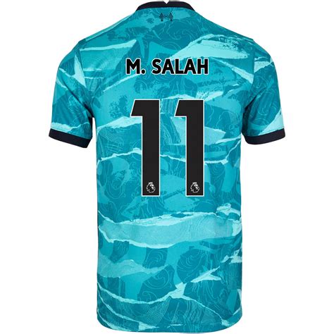 202021 Nike Mohamed Salah Liverpool Away Jersey Soccerpro