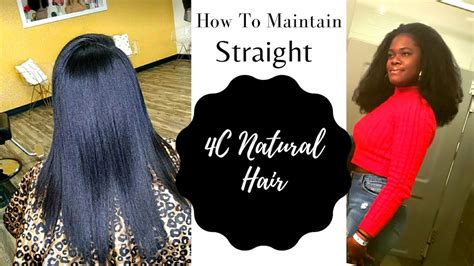 How To Maintain Straight 4c Natural Hair Wrapping Method Youtube