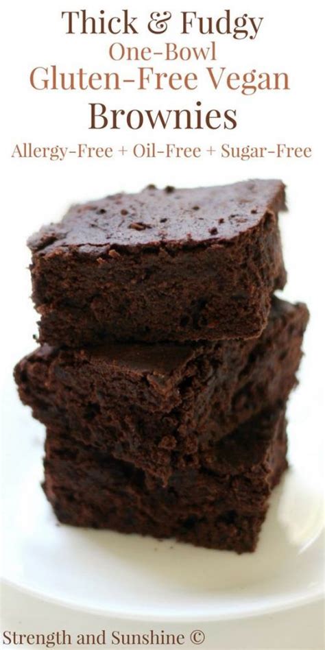 Refrigerate up to two days ahead and bring to room temperature before serving. Easy Thick & Fudgy One-Bowl Gluten-Free Vegan Brownies ...