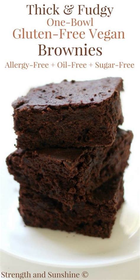 Facebook'ta gluten free diabetic safe desserts'in daha fazla içeriğini gör. Easy Thick & Fudgy One-Bowl Gluten-Free Vegan Brownies ...