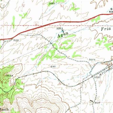 Prescott Az 1947 62500 Scale Map By United States Geological Survey