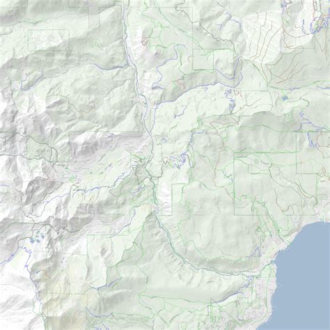 North Lake Tahoe Trail Steepness Map Map By Orbital View Inc
