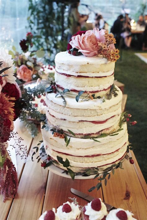 Berry Naked Cake Wedding Party Ideas 100 Layer Cake