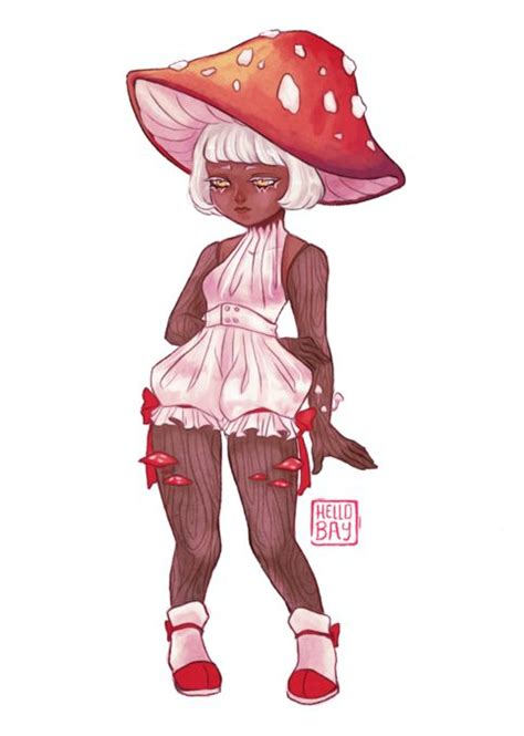 Mushroom Girl In 2021 Character Design Cartoon Art Styles Character Art