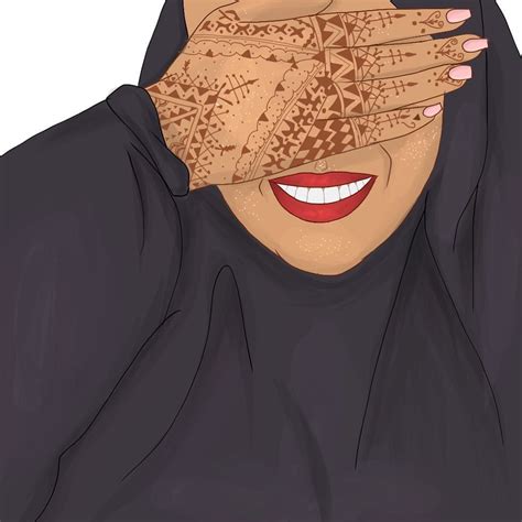 Épinglé Sur Hijab Illustration رسومات الحجاب