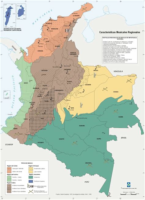 Mapa De Las Regiones De Colombia Kulturaupice