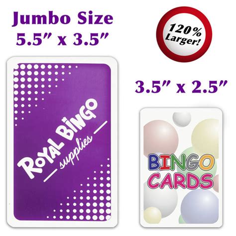 Bingo Jumbo Bingo Calling Cards Large Format Extra Printable Bingo Cards