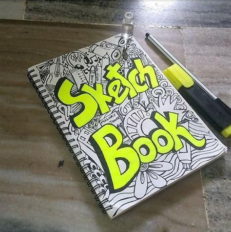 Thats The Cover Page Of My Sketch Book Creative Book Covers
