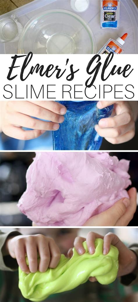 Best Elmers Glue Slime Recipes To Make With Kids Homemade Slime