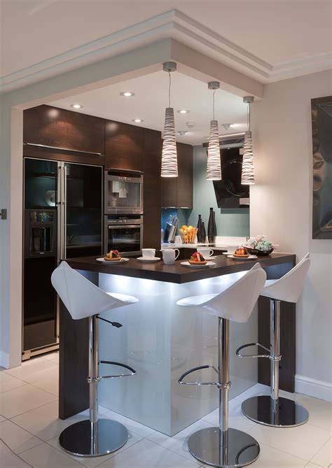 Small Is Beautiful A Compact Kitchen With Clever Space For Stools At