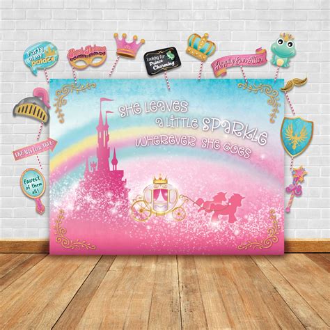 Buy Sparkly Gold Royal Princess Theme Photography Backdrop And Studio