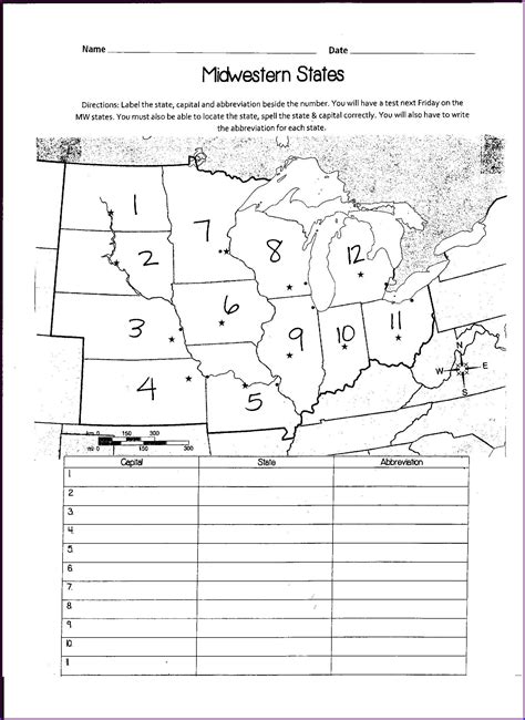 Printable States And Capitals Worksheet Worksheet Resume Examples