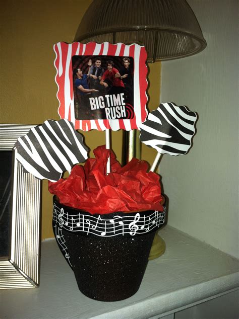Big Time Rush Centerpiece For My Girls Birthday Party Big Time