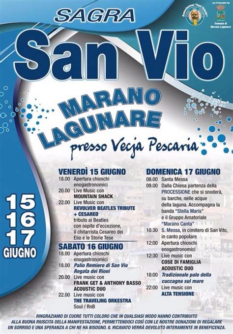 Sagra De San Vio A Marano Lagunare 2018 Ud Friuli Venezia Giulia