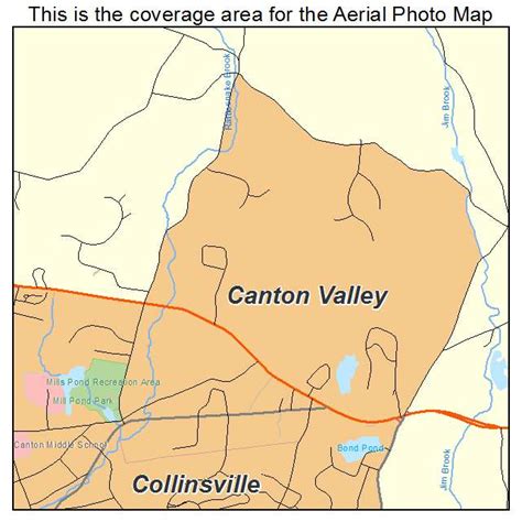 Aerial Photography Map Of Canton Valley Ct Connecticut