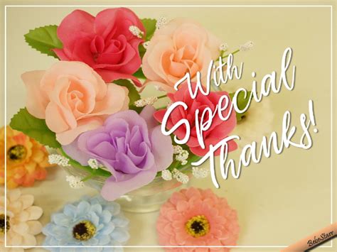 With Special Thanks Free Flowers ECards Greeting Cards Greetings