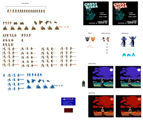 All Of My Nes Sprites Sprite Sheets The Crow Deadpool Hellraiser