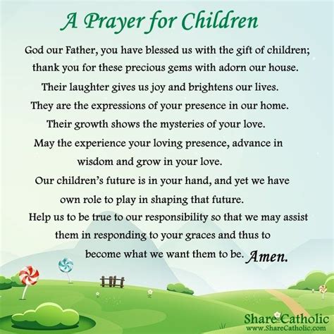 Prayers For Children Share Catholic
