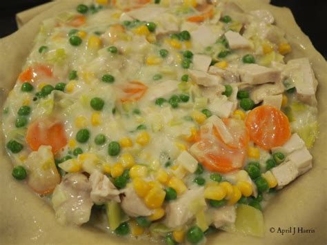 This homemade chicken pot pie is so delicious, pleases everyone at the table, and freezes well so you can make can you freeze chicken pot pie? Chicken and Vegetable Pie with Jus-Rol Pastry - April J Harris