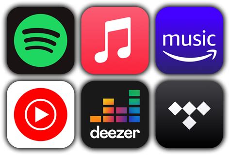 music streaming logos png