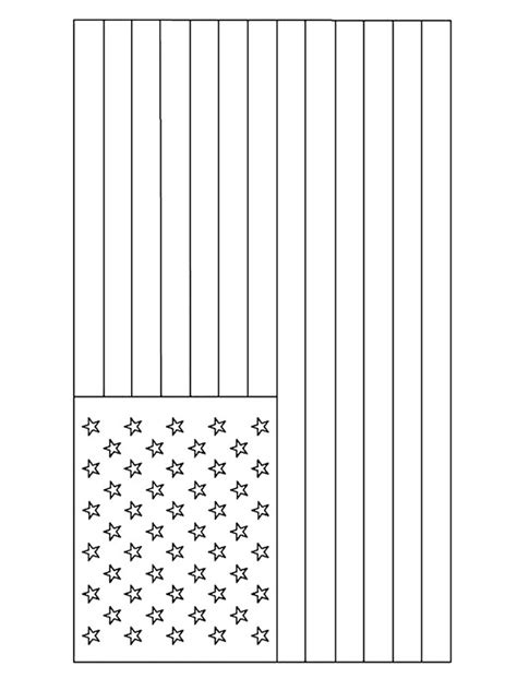 Dibujos para colorear Bandera de los Estados Unidos