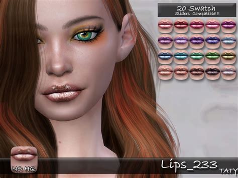 Lips 233 By Tatygagg At Tsr Sims 4 Updates