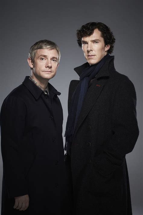 Martin Freeman As Dr John Watson And Benedict Cumberbatch As Sherlock