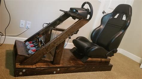 Sim Racing Diy Homemade Sim Racing Cockpit Plans Kuchi