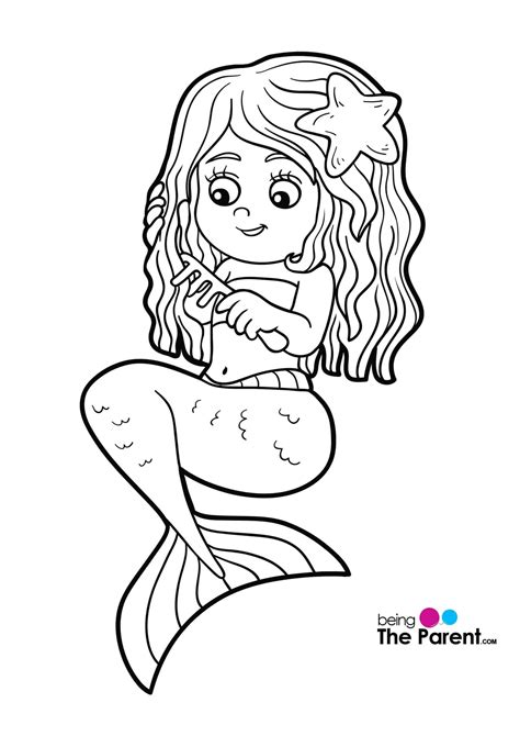DEFINE COLOURING: Mermaid Coloring Pages For Free