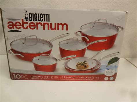 Bialetti Aeternum Revolution 10 Piece Ceramic Cookware Set Ebay