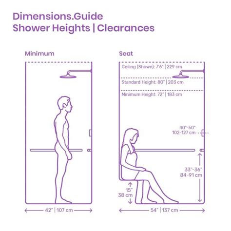 shower dimensions guide standard sizes types and ideas