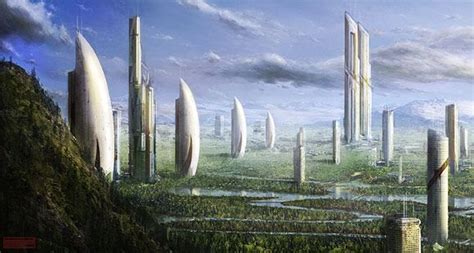 Forest City Sci Fi City Eco City Futuristic City