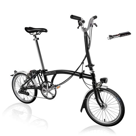 Brompton H6l 16″ Folding Bike Black Folding Bikes 4u Folding Bikes 4u