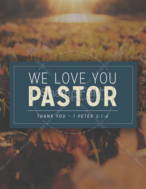 Pastor Appreciation Christian Flyer Clover Media