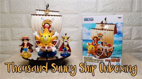 One Piece Mega Wcf Thousand Sunny Ship Unboxing Youtube