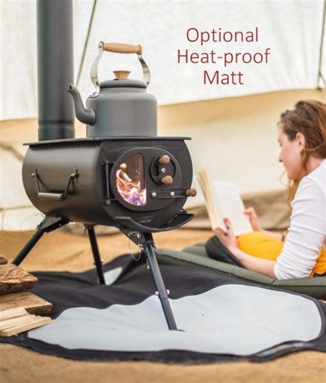 Beach camping means sandy beaches for mom. Frontier Plus - Wood burning Camping Stove. Free fuel ...