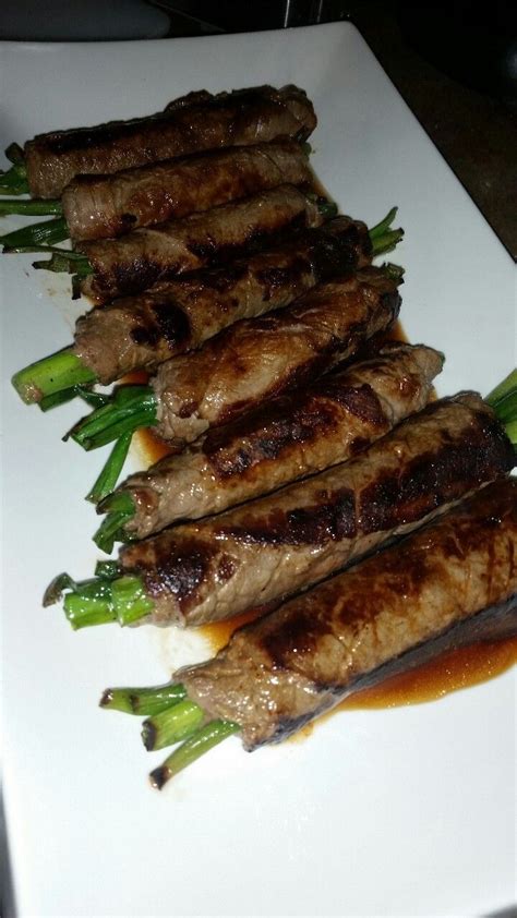 Recipe for japanes thin sliced kobe steak : Beef Negimaki (i.e. Japanese Steak Rolls). Thin Sliced ...