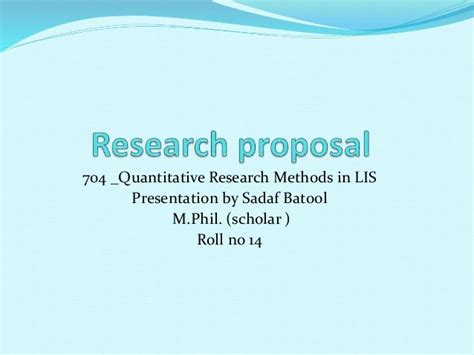 Research Proposal Ppt Example