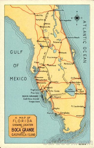 Gasparilla Island Florida Map Cities And Towns Map