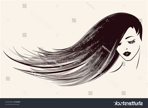 Flowing Hair Vector At Collection Of Flowing Hair
