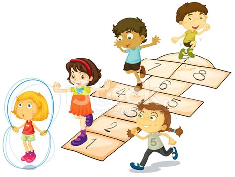 Children And Hopscotch Stock Photo Royalty Free Freeimages