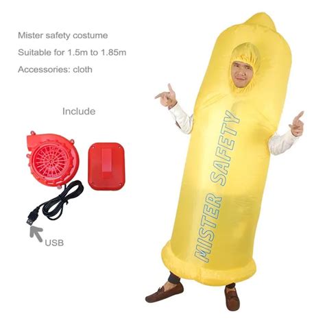 Sexy Inflatable Willy Penis Costume Costumes Funny Dick Inflatable