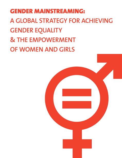 Gender Mainstreaming A Global Strategy For Achieving Gender Equality