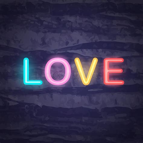 Love Is Love Neon Text Vector Design Template Lgbt Neon Logo Light