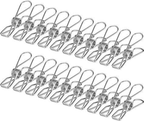 vicloon clothes pegs chip clips 100pcs stainless steel clip pin 6cm strong grip metal laundry