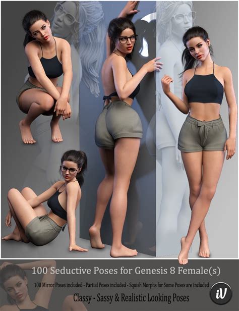 Iv 100 Seductive Poses For Genesis 8 Females 小艺daz素材站