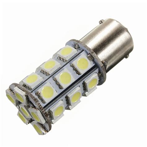 2pcs Warm White 1156 Led Car Rv Led Bulbs 1141 Ba15s P21w 24 5050 Smd